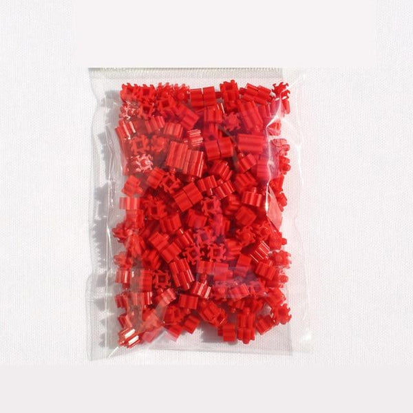 Planet Gates Red 200pcs Mini Building Blocks DIY Brick 1x1Dots 200PCS 25Colors Educational Games Toys for Children Compatible with brands blocks
