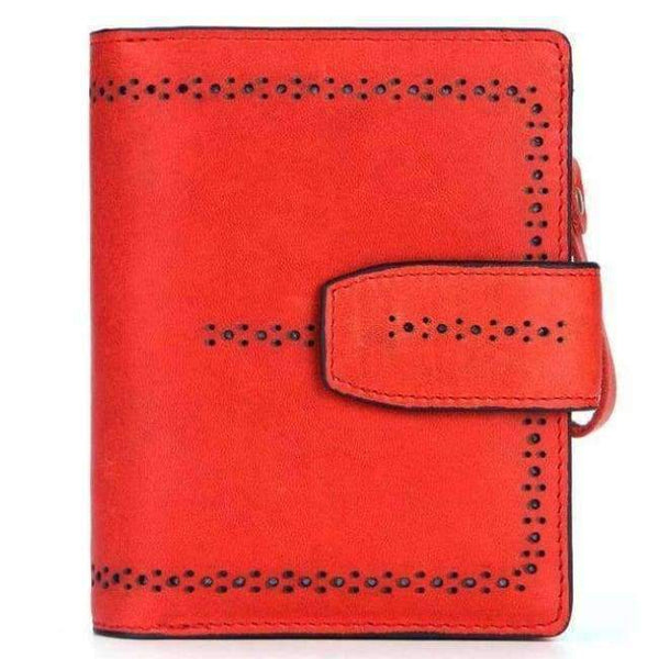 Planet Gates red 2018 Muurdde RFID Fashion Hollow Out Genuine Leather Women Wallet And Purses Coin Purse Female Small Portomonee Lady Money Bag