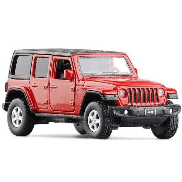 Planet Gates Red 2021 New 1:36 JEEPS Sahara Wrangler Simulation Toy Vehicles Model Alloy Children Toys Collection Gift Car Kids