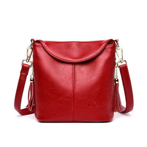 Elegant Female Shoulder Bags Ladies High Quality Leather Crossbody Bag Soft Solid Color