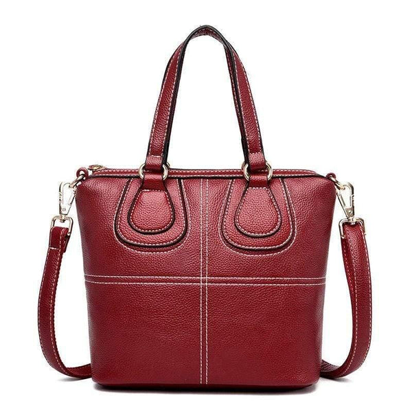 Embroidery Thread High Quality PU Leather Women Handbags Tote Bags Small Shoulder Bag Crossbody