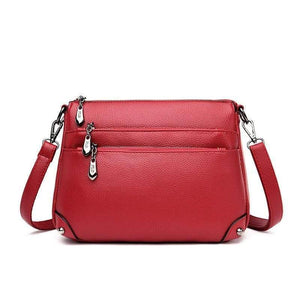 Multi-layer Zipper Bag Top Quality Girls Messenger Bags In Shoulder Bag Women's Cross-body Bags