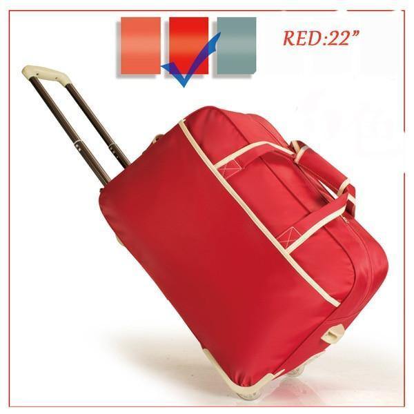 Planet Gates Red 22 Trolley Luggage Rolling Suitcase Brand Casual Thickening Rolling Case Travel Bag on Wheels Luggage Suitcase