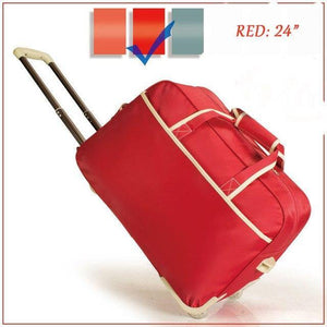 Planet Gates Red 24 Trolley Luggage Rolling Suitcase Brand Casual Thickening Rolling Case Travel Bag on Wheels Luggage Suitcase