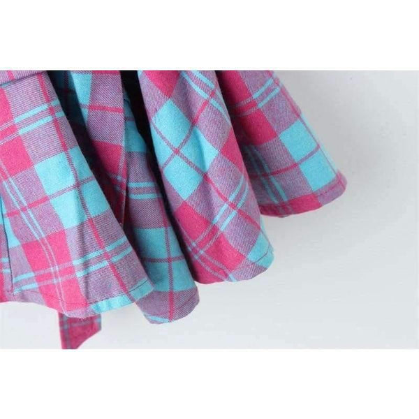 Planet Gates Red / 24M Girls Long Sleeve Plaid Dresses Children Cotton Dresses Toddler Clothing Baby Girl Clothing Kids Preppy Dresses Branca De Neve