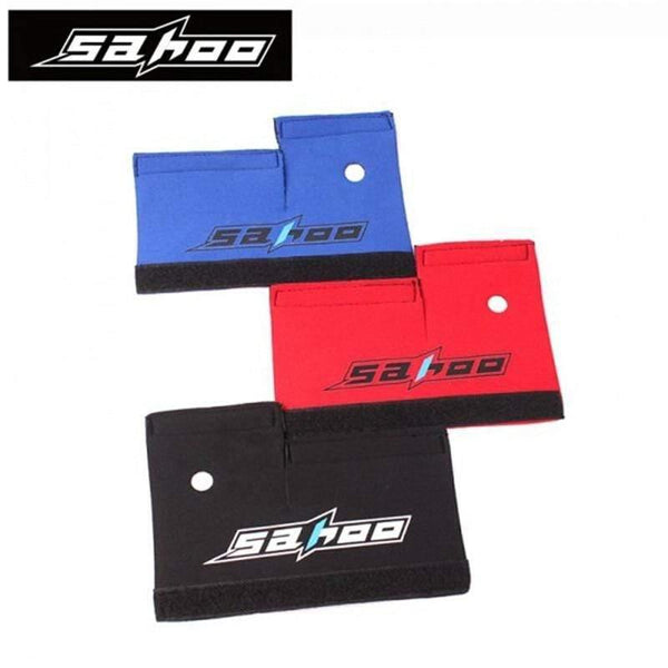 Planet Gates Red 2Pcs/Pair Bicycle Frame Chain Protector Cycling Mountain Bike Stay Front Fork Protection Guard Protective Pad Wrap Cover