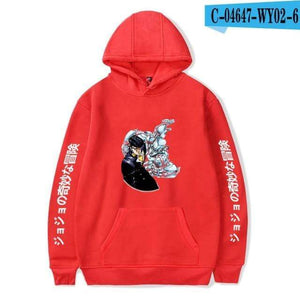 Planet Gates red 3 / XXS JoJo's Bizarre Adventure Hoodies Sweatshirts Men Women Harajuku Hoodies Anime Fashion Hoodie Japanese Streetwear Cartoon Hoodies