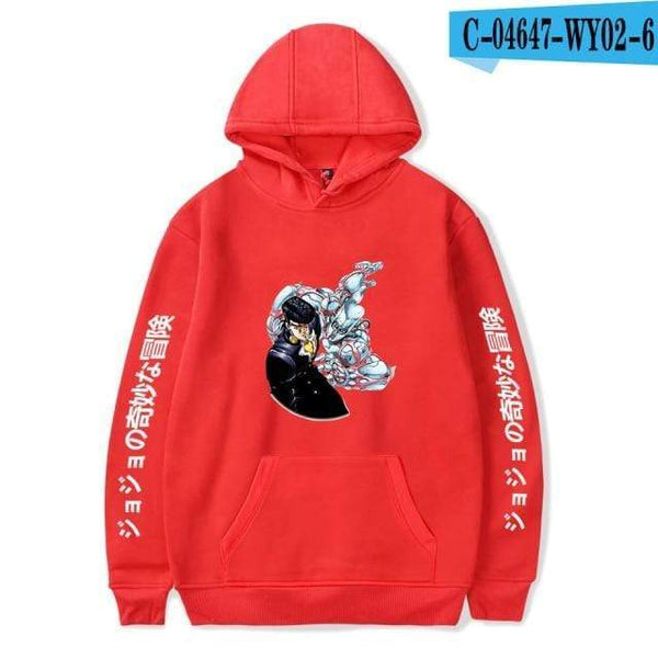 Planet Gates red 3 / XXS JoJo's Bizarre Adventure Hoodies Sweatshirts Men Women Harajuku Hoodies Anime Fashion Hoodie Japanese Streetwear Cartoon Hoodies