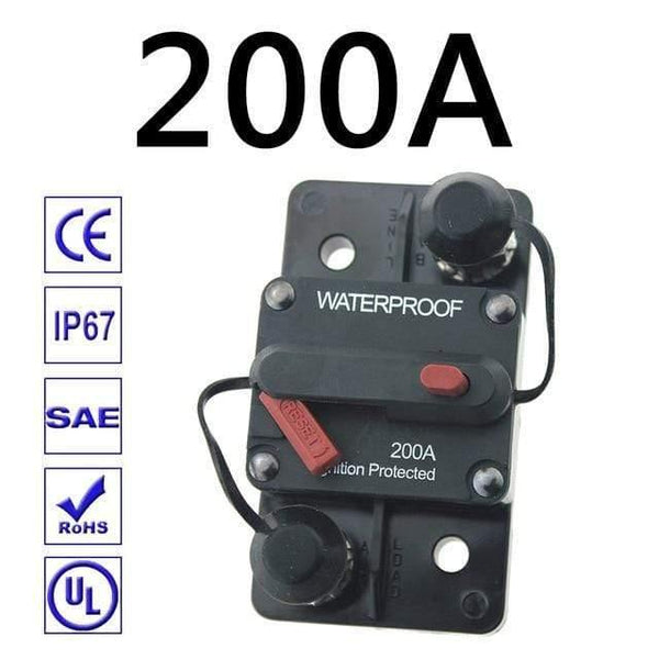 Planet Gates Red 30A 40A 50A 60A 70A 80A 100A 120A 150A 200A 250A 300A AMP Circuit Breaker Fuse Reset 12-48V DC Car Boat Auto Waterproof
