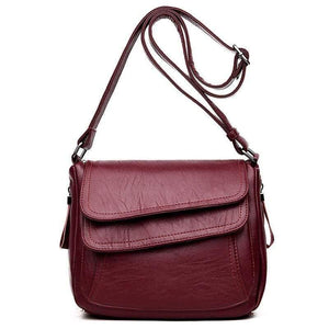Leather Messenger Bags Sac A Main Crossbody Bags For Women Vintage Shoulder Bag