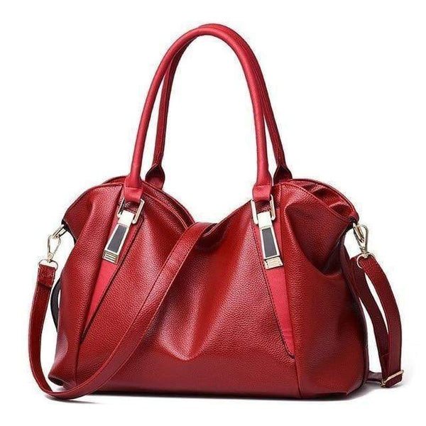 Planet Gates Red / 36x23x14cm Women's Handbags Quality Female Hobos Single Shoulder Bags Vintage Solid Multi-pocket Ladies Totes Bolsas Sac