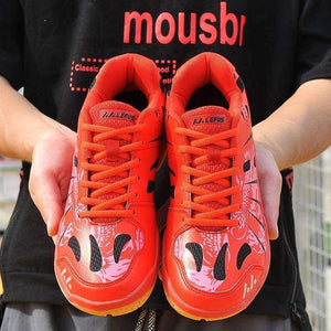 Planet Gates red / 38 New Light Breathable Badminton Shoes for Men Lace-up Sport Shoes Men's Training Athletic Shoe Anti-Slippery Tennis Sneakers