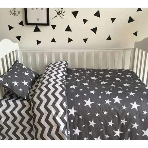 Planet Gates Red 3PCS Newborn Baby Bed sheets Crib Quilt Cover infant Baby Cot Bedding 100% cotton,(Duvet Cover+Sheet+Pillowcase)