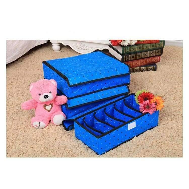 Planet Gates red 3pcs set Home storage organization colorful storage box for bra socks underwear storage various grid organizers with magic tape