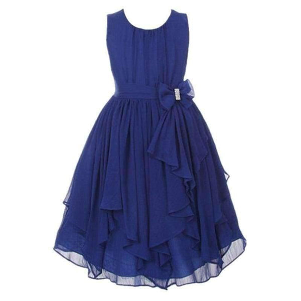 Planet Gates Red / 3T Summer Girls Princess Dress Sleeveless Bowknot Mesh Girls Party Dress 3-14 Years Kids Teenage Girls Clothing