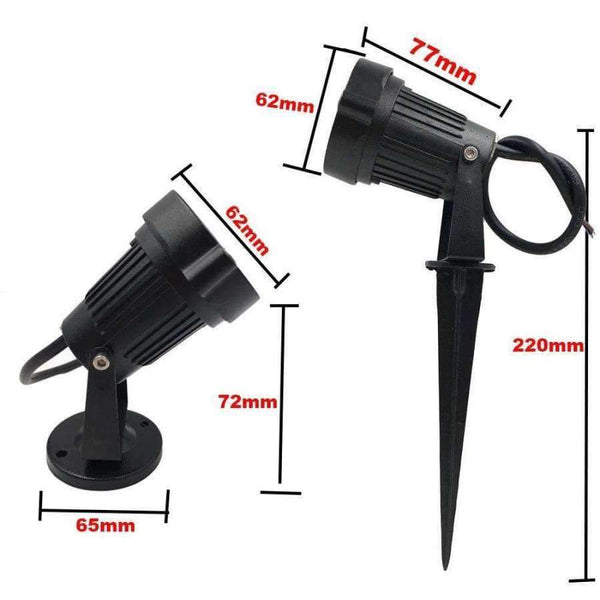 Planet Gates Red / 3X3W 12V Free ship 3W 9W outdoor led lawn light 12V 24V 110V 220V Spike lawn light green blue yellow red warm white for garden decorating