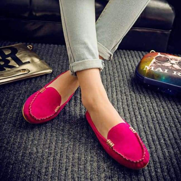 Planet Gates Red / 4.5 Hot Sale 2016 Summer Woman Flats New Fashion Pure Color Wild Concise Flat Casual Shoes Round Toe Comfortable Female Shoes aDT81