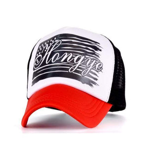 Planet Gates Red-4 Five Star Pattern Baseball Cap Women Outdoor Baseball Hat Breathable Men Women Summer Mesh Caps Snapback Gorras