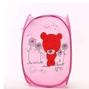 Planet Gates Red 40*50cm Cotton Linen Laundry Basket for Dirty Clothes Waterproof Folding Toy Organizer Storage Bucket Home Storage&Organization