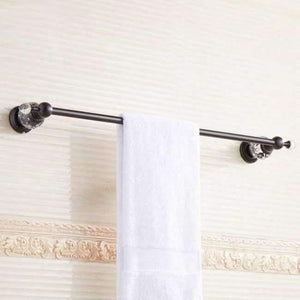 Planet Gates Red / 40cm Crystal Chrome Towel Rack Antique Towel Bar Bathroom Accessories Products Solid Brass Towel Holder Wall Mount toalleros de barra