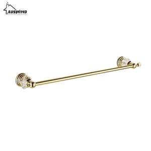 Planet Gates Red / 40cm Crystal Chrome Towel Rack Antique Towel Bar Bathroom Accessories Products Solid Brass Towel Holder Wall Mount toalleros de barra
