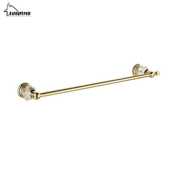 Planet Gates Red / 40cm Crystal Chrome Towel Rack Antique Towel Bar Bathroom Accessories Products Solid Brass Towel Holder Wall Mount toalleros de barra