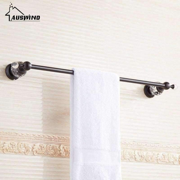 Planet Gates Red / 40cm Crystal Chrome Towel Rack Antique Towel Bar Bathroom Accessories Products Solid Brass Towel Holder Wall Mount toalleros de barra
