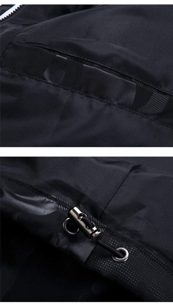 Planet Gates Red / 4XL Mens Loose Hooded Jackets Windbreaker Waterproof Jackets Men coat Spring Casual Coat for Male