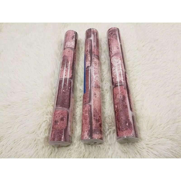 Planet Gates Red / 5.3㎡ Brick Stone Wall Paper Chinese Rustic Vintage 3D PVC Exfoliator Embossed Washable WallPaper Livingroom Backdrop WallCovering 10M