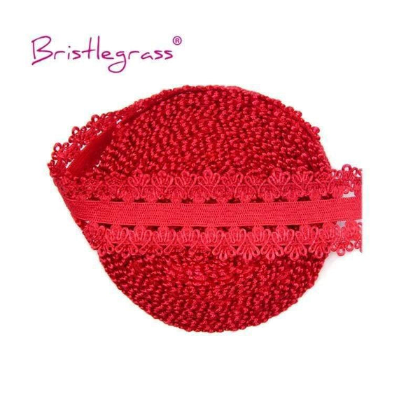 Planet Gates Red 5 Yard 3/4" 20mm Picot Loop Crown Frilly Lace Trim Elastics Spandex Bands Hair Tie Headband Tutu Dress Sewing Craft