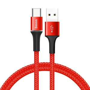 Planet Gates Red / 50CM Baseus USB Type C Cable For Samsung Galaxy S10 S9 S8 Plus OnePlus 6t Fast Charging USB-C Charger Mobile Phone USBC Type-C Cable