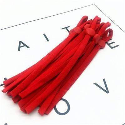 Planet Gates red / 5mm / 20pcs 100Pcs Mask Sewing Elastic Band Cord With Adjustable Buckle Stretchy Mask Earloop Lanyard Earmuff Rope DIY Making Supplies