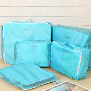 Planet Gates Red 5PCS Set Fashion Clothes Organizer Travel Bag Large Capacity Bag Women Folding Bag Unisex Luggage Traveling Handbag tailor-made