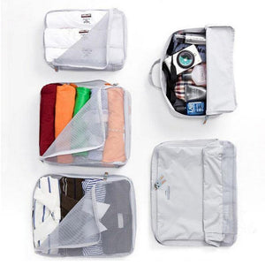 Planet Gates Red 5PCS Set Fashion Clothes Organizer Travel Bag Large Capacity Bag Women Folding Bag Unisex Luggage Traveling Handbag tailor-made