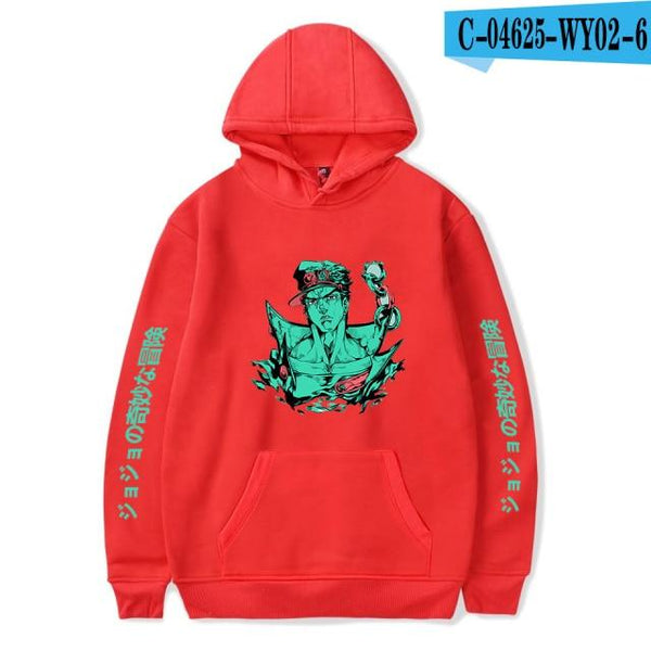 Planet Gates red 6 / 4XL JoJo's Bizarre Adventure Hoodies Sweatshirts Men Women Harajuku Hoodies Anime Fashion Hoodie Japanese Streetwear Cartoon Hoodies