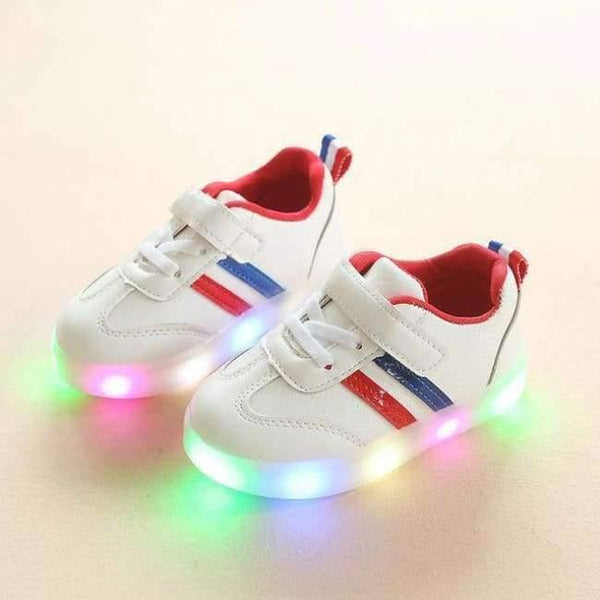 Planet Gates Red / 6.5 Fashion New brand design LED shoes cool baby girls boys toddlers shinning lighting baby first walkers glowing sneakers