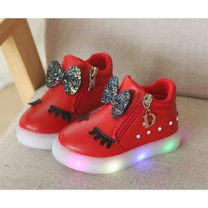 Planet Gates Red / 6.5 Spring/Autumn  Pu patchwork baby girls shoes Lovely cute beautiful high quality kids shoes European children boot sneakers