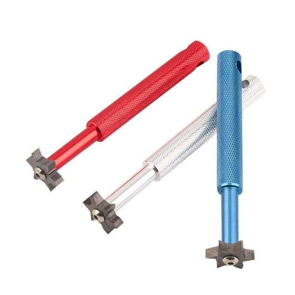 Planet Gates Red 6 Blade Iron Wedge Square Golf Club Groove Cleaner Sharpener Drop shipping