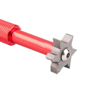 Planet Gates Red 6 Blade Iron Wedge Square Golf Club Groove Cleaner Sharpener Drop shipping