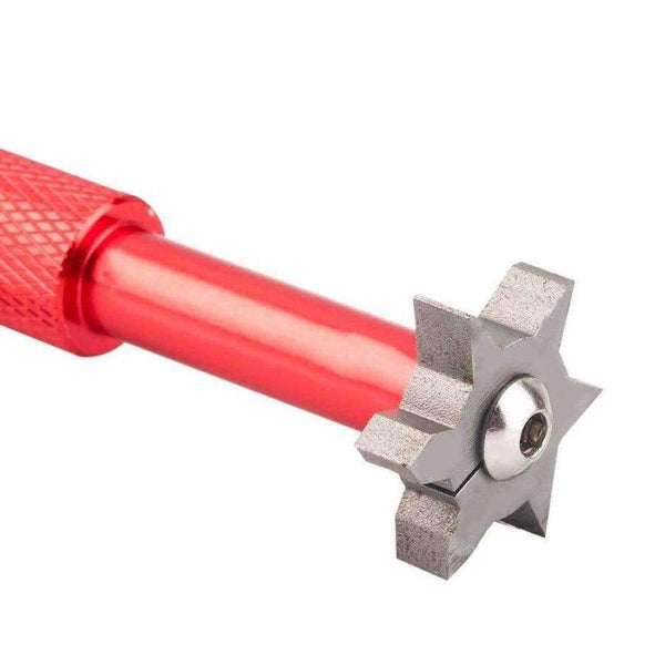 Planet Gates Red 6 Blade Iron Wedge Square Golf Club Groove Cleaner Sharpener Drop shipping