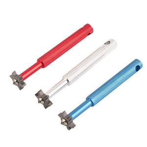 Planet Gates Red 6 Blade Iron Wedge Square Golf Club Groove Cleaner Sharpener Drop shipping