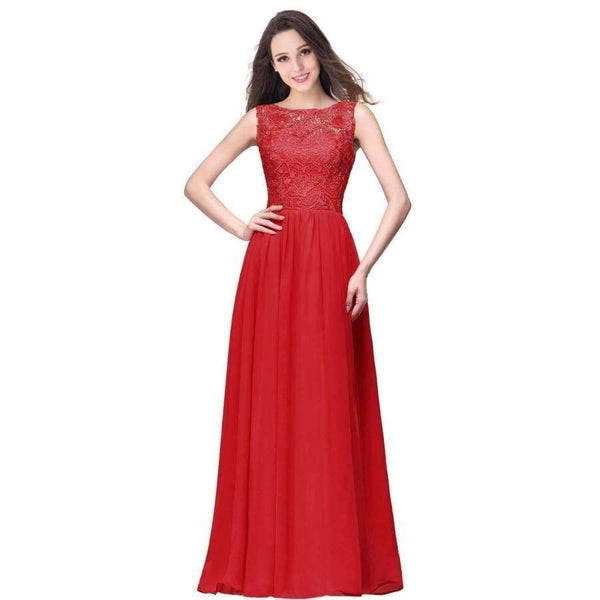 Planet Gates red / 6 Dark Navy Chiffon Bridesmaid Dresses Long 2017 Sleeveless Wedding Party Dresses Royal Blue Formal Dresses Under $50