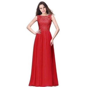 Planet Gates red / 6 Dark Navy Chiffon Bridesmaid Dresses Long 2017 Sleeveless Wedding Party Dresses Royal Blue Formal Dresses Under $50