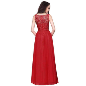 Planet Gates red / 6 Dark Navy Chiffon Bridesmaid Dresses Long 2017 Sleeveless Wedding Party Dresses Royal Blue Formal Dresses Under $50