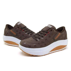 Planet Gates Red / 6 Hot Women Sneakers 2018 Breathable Waterproof Wedges Platform Vulcanize Shoes Woman Pu Leather Women Casual Shoes tenis feminino