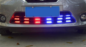 Planet Gates Red / 6000K Wireless Remote 4x3/led Ambulance Police light DC 12V Strobe Warning light for Car Truck Emergency Light Flashing Firemen Lights