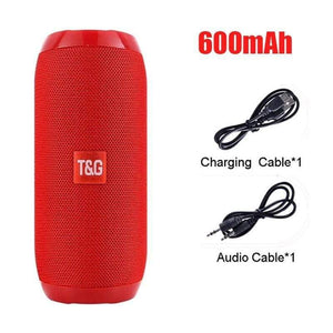 Planet Gates red 600mAh YABA Waterproof Bluetooth Speaker Outdoor Rechargeable Wireless Speakers Portable Soundbar Subwoofer Loudspeaker TF MP3 Built-in