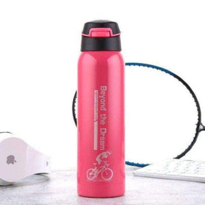 Planet Gates Red 600ML Outdoor Sports Water Bottle Cycling Camping Thermal Insulation Stainless Steel Bike Team Water Bottle Thermos Flasks