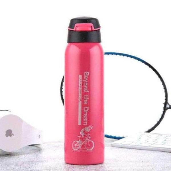 Planet Gates Red 600ML Outdoor Sports Water Bottle Cycling Camping Thermal Insulation Stainless Steel Bike Team Water Bottle Thermos Flasks