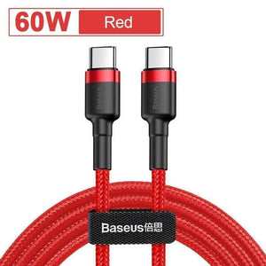 Baseus USB C to USB Type C Cable for Xiaomi Redmi Note 8 Pro Quick Charge 4.0 PD 100W Fast Charging for MacBook Pro Charge Cable